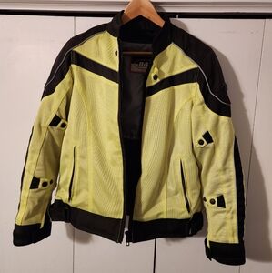 Black and Yellow Motorcycle Jacket